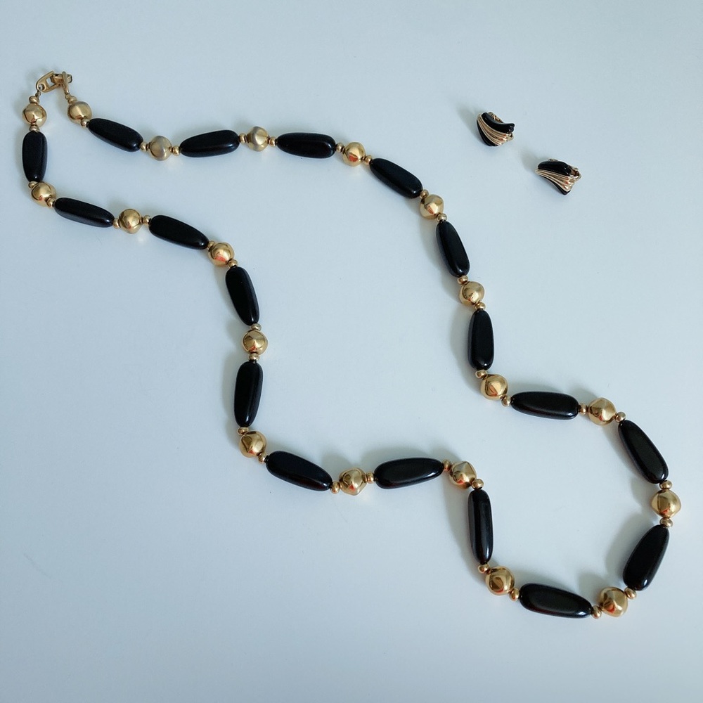 Vintage Napier Necklace & Avon Clip On Earrings